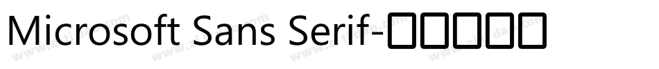 Microsoft Sans Serif字体转换